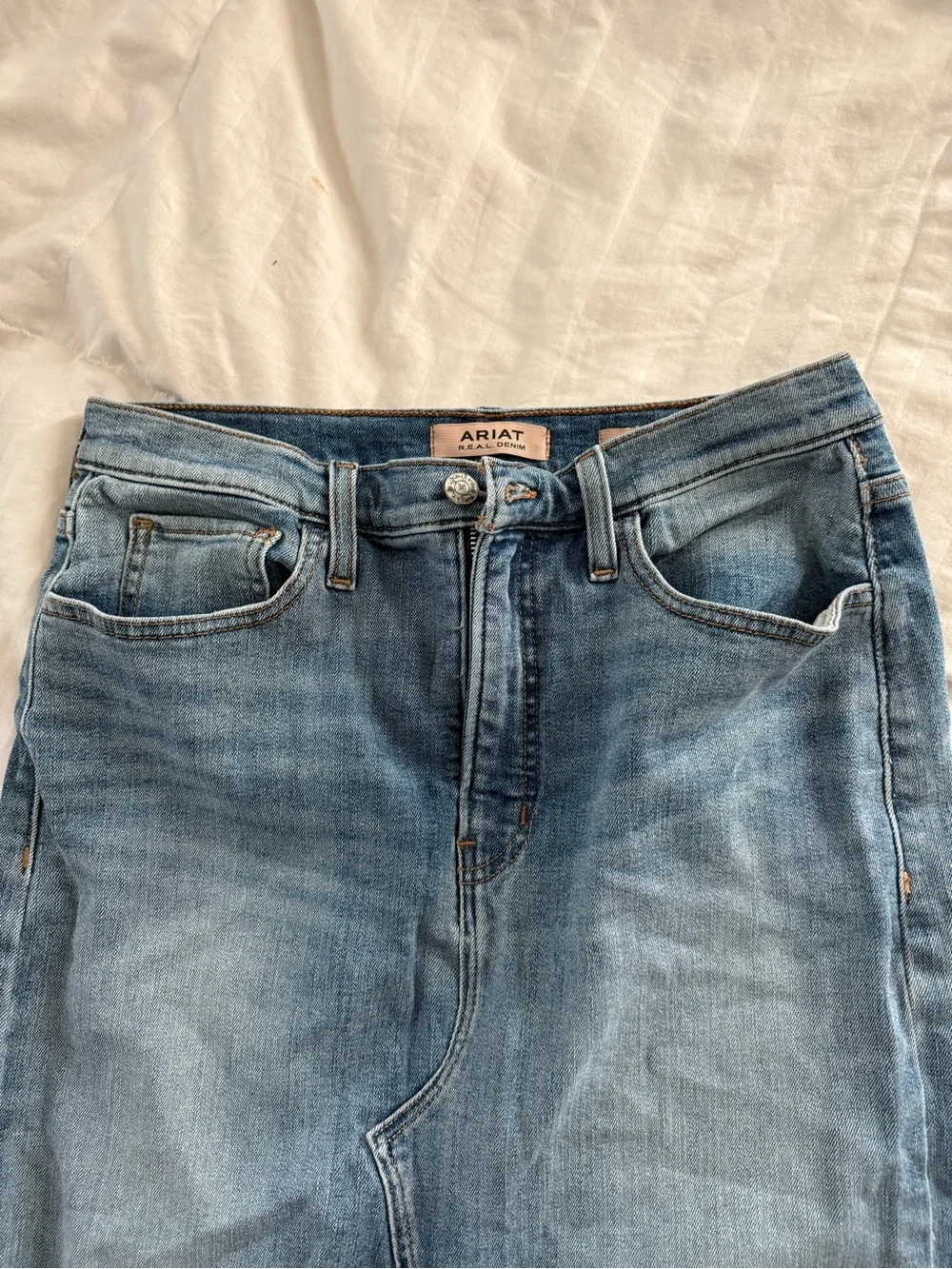 Ariat Light Blue Straight-Leg Jeans